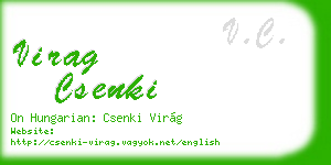 virag csenki business card